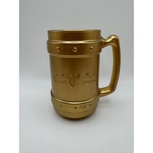VTG Pasabahce Captain Morgan 14 oz Gold Beer Tankard Mug Stein M17 0126